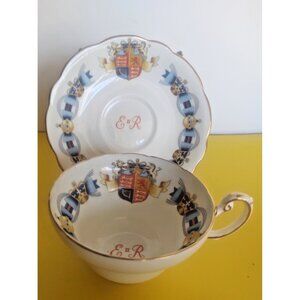 Foley Bone China "Coronation" Queen Elizabeth II Tea Cup & Saucer June 2nd, 1953